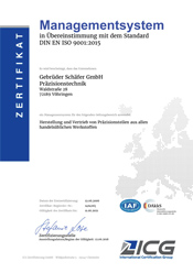ISO-9001-Zertifizierung