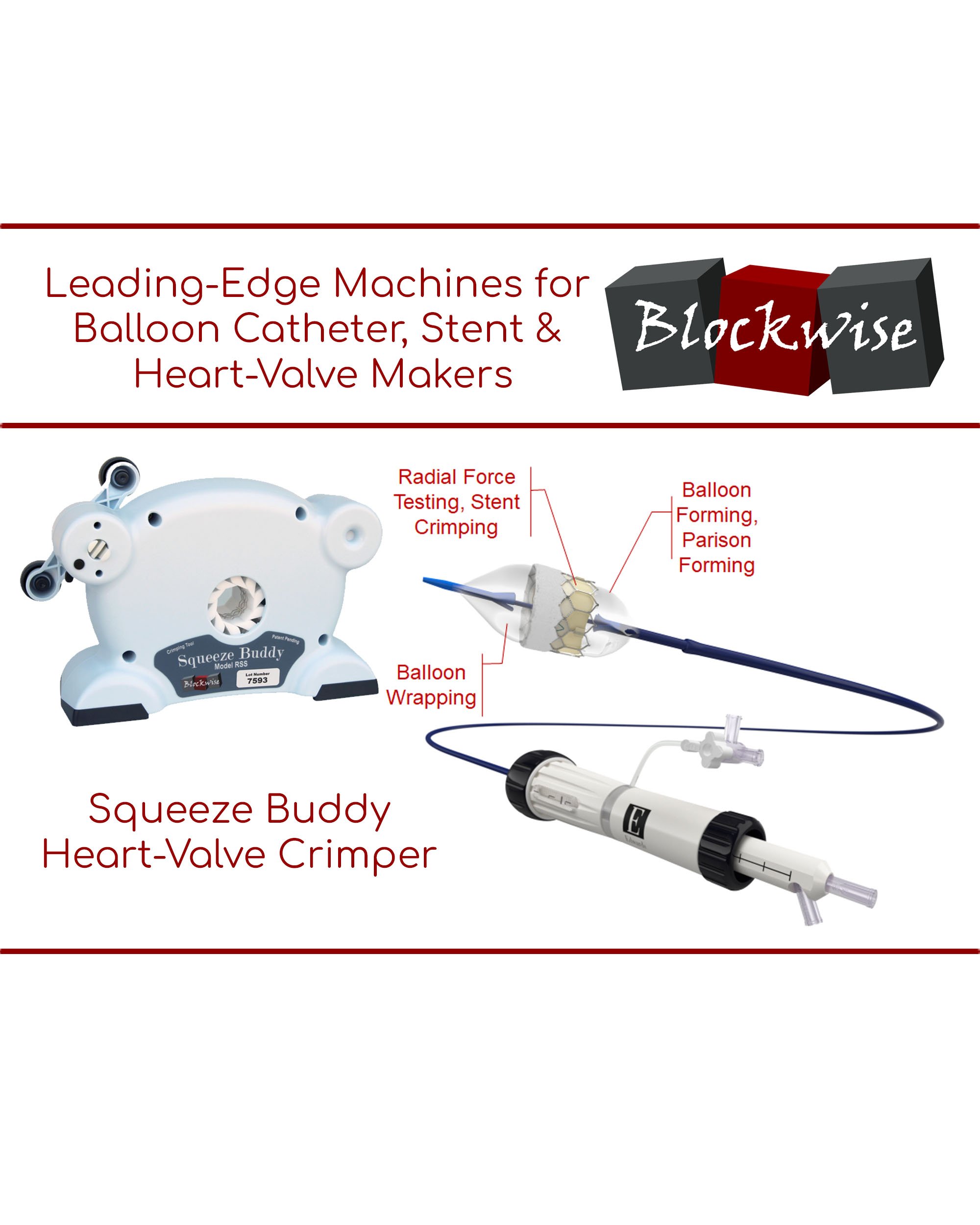 Maschinen für Ballonkatheter-Fertigung (Blockwise Engineering)