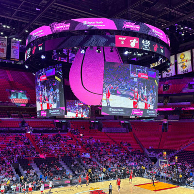 Centerhung-LED-Videodisplay der Miami Heat