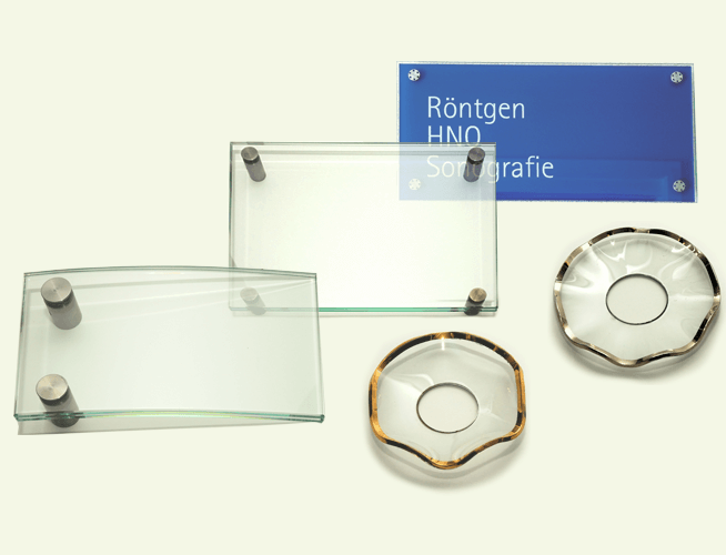 Glas nach speziellen Kundenwünschen