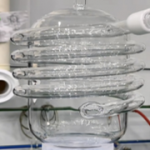 Abfalllösungsflasche aus Quarzglas
