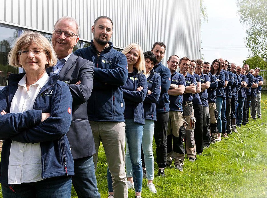 Mitarbeiter des Familienunternehmens cato