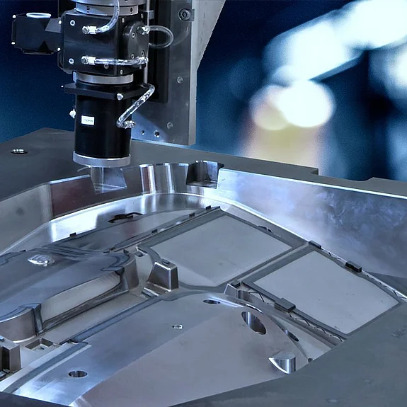 Laserhärtung eines Metallmodells