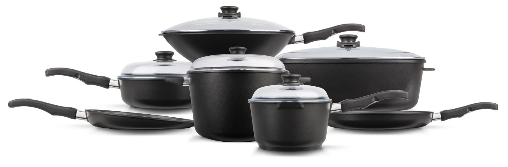 Non-stick-Pfannen mit Squeeze-Cast-Aluminiumkörper
