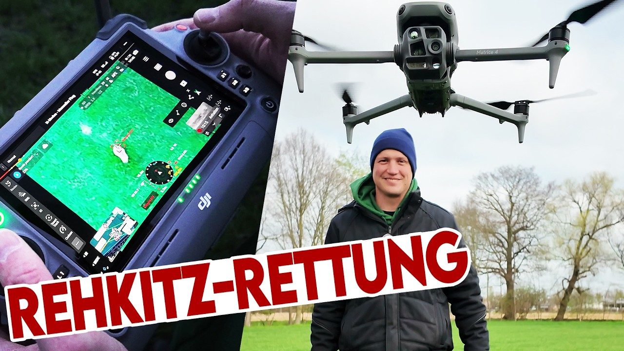 Rehkitzrettung mit der Wärmebilddrohne