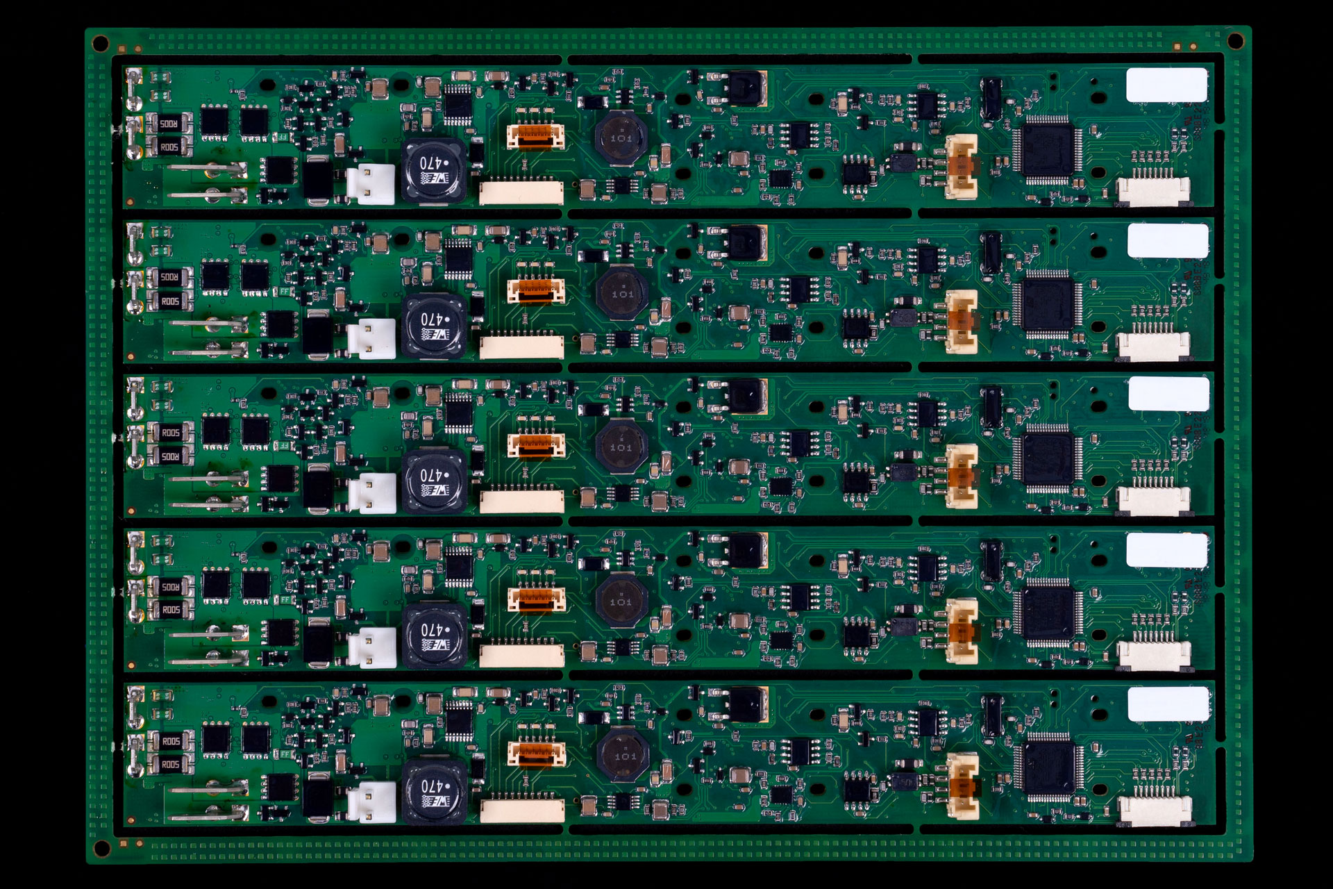 Lackierte elektronische Baugruppe