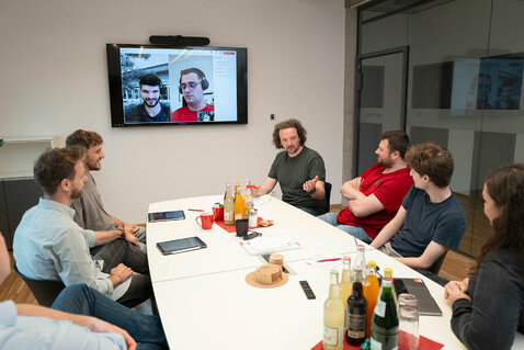 Team in einer Projektbesprechung