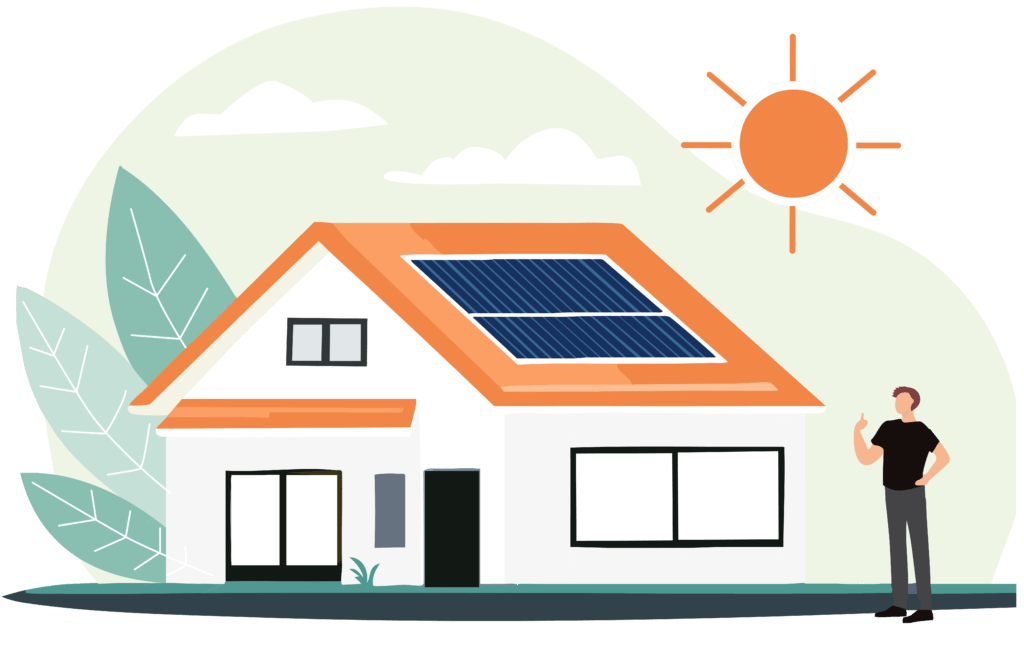 Dach-Photovoltaikanlage Wohnhaus
