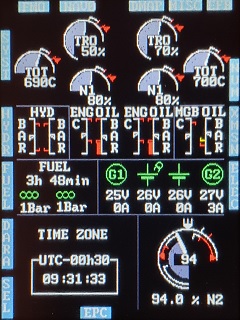 AH160 Engine Display