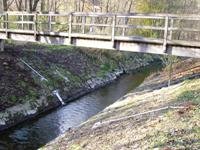 Durchflussmessung am Auslauf eines Hochwasserrückhaltebeckens