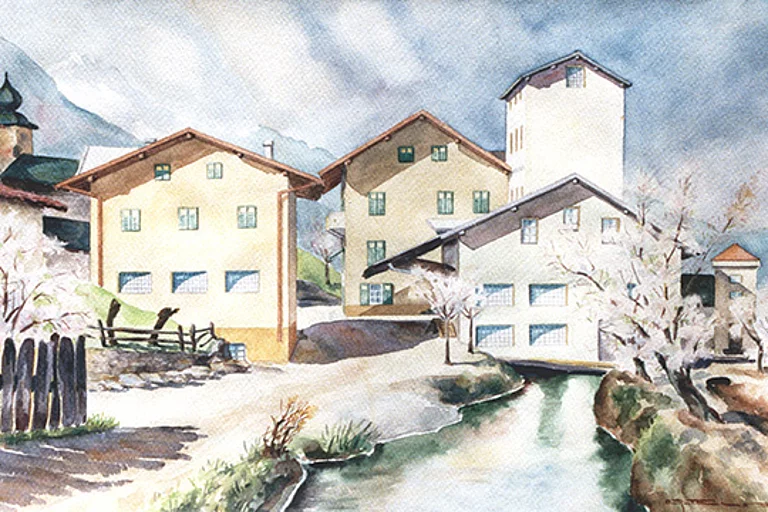 Die Getreidemühle zu Beginn des 20. Jahrhunderts
