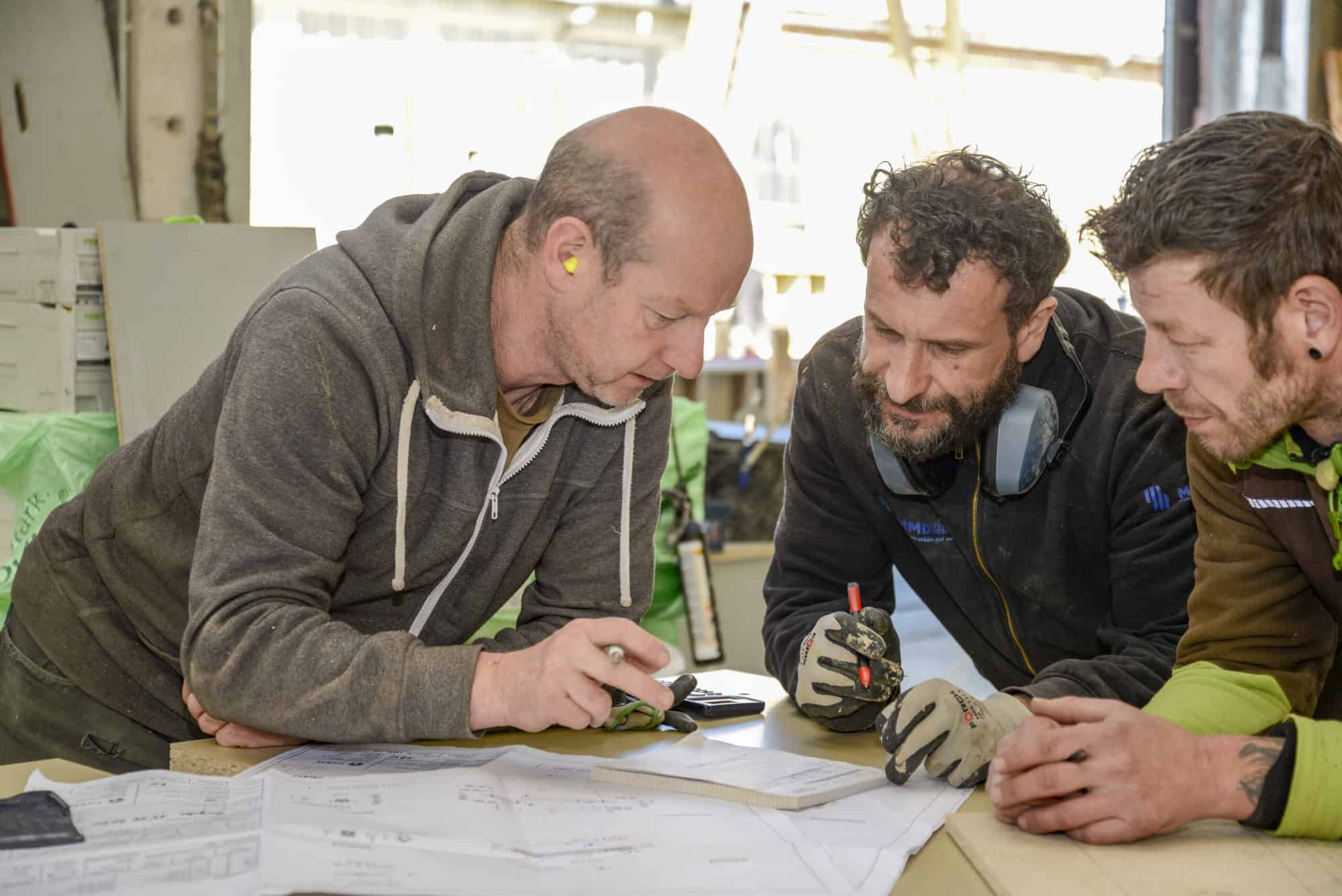 Team in der Produktion