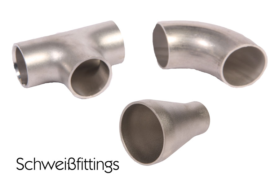 Welding fittings (pipe bends, tees, reducers, weld-on pipe stub ends)
