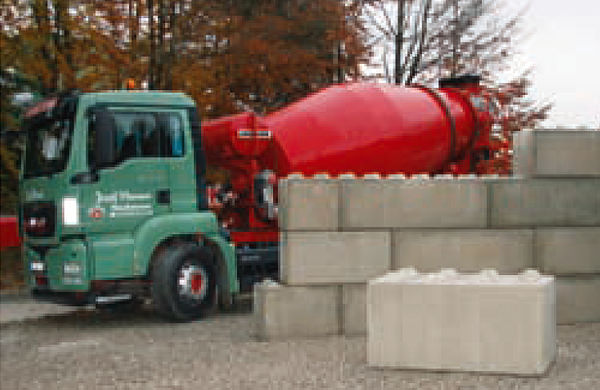 Betonblocksteine (Blocksystem mit Transportankern)