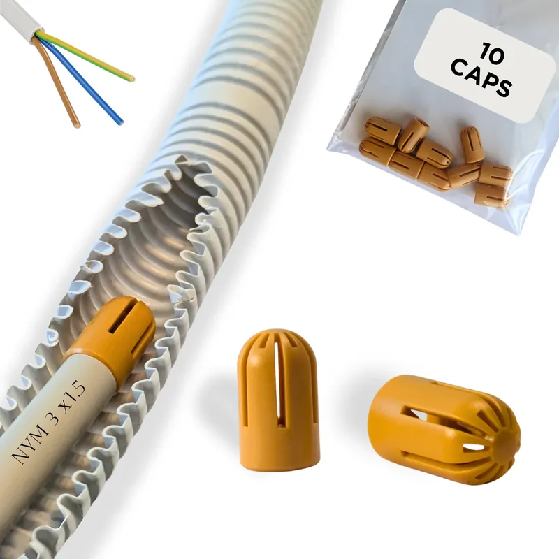 Cable pulling cap SMALL BROWN (for NYM 3×1.5 mm²)