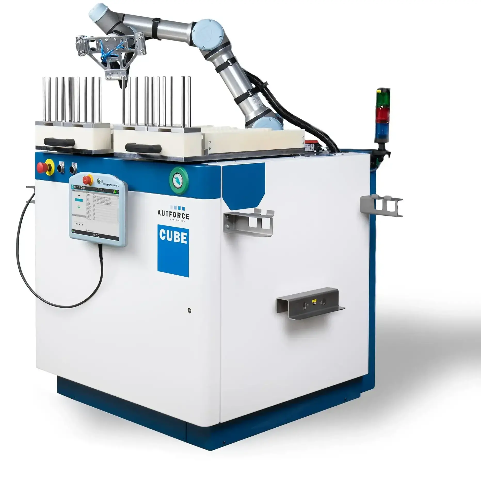 Dichtprüfanlage mit Cobot-Beladung