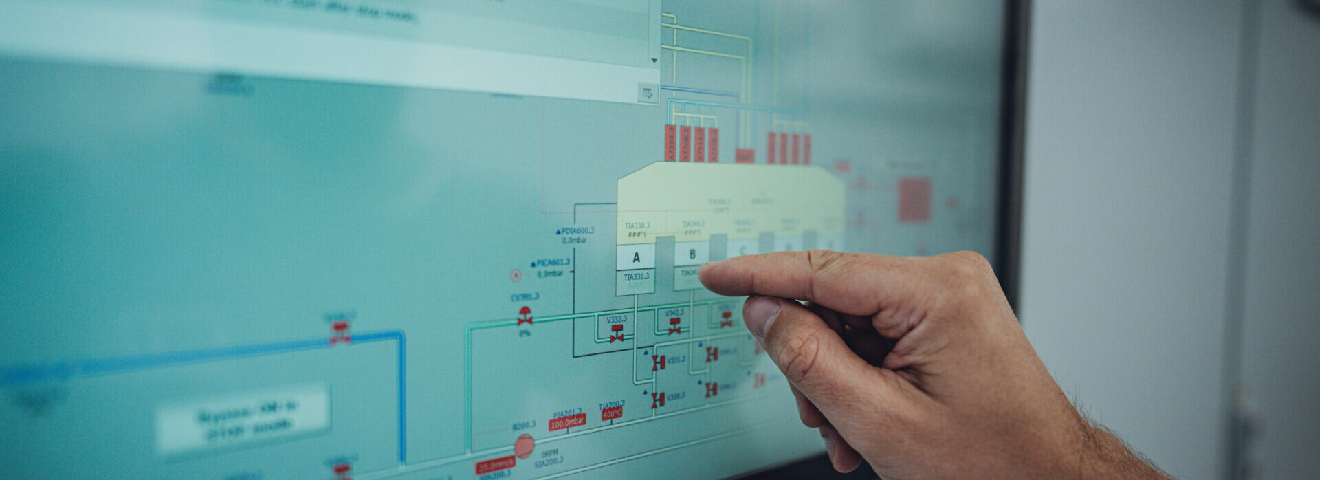 HMI-Visualisierungspanel