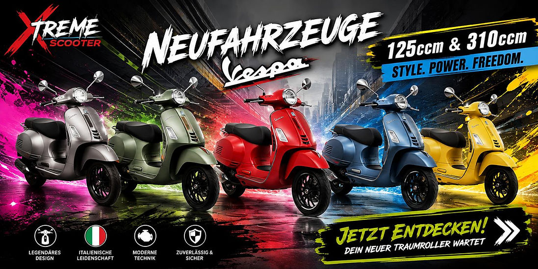 Neufahrzeuge Vespa GTS 125/310 Euro 5+