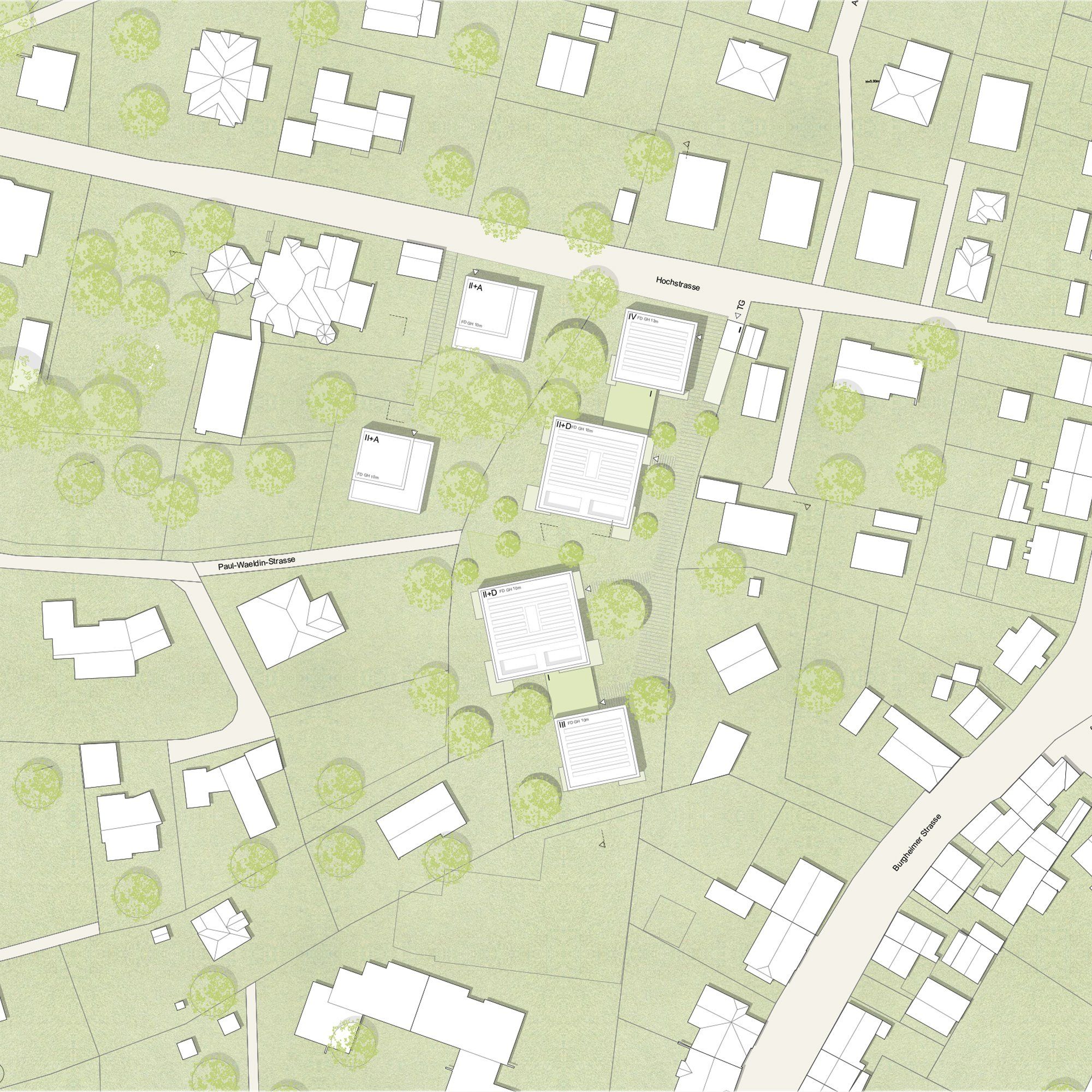 Lageplan Wettbewerb Hochstraße Lahr