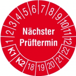 Prüfplakette DGUV V3