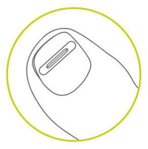 Skizze zur Nagelkorrektur