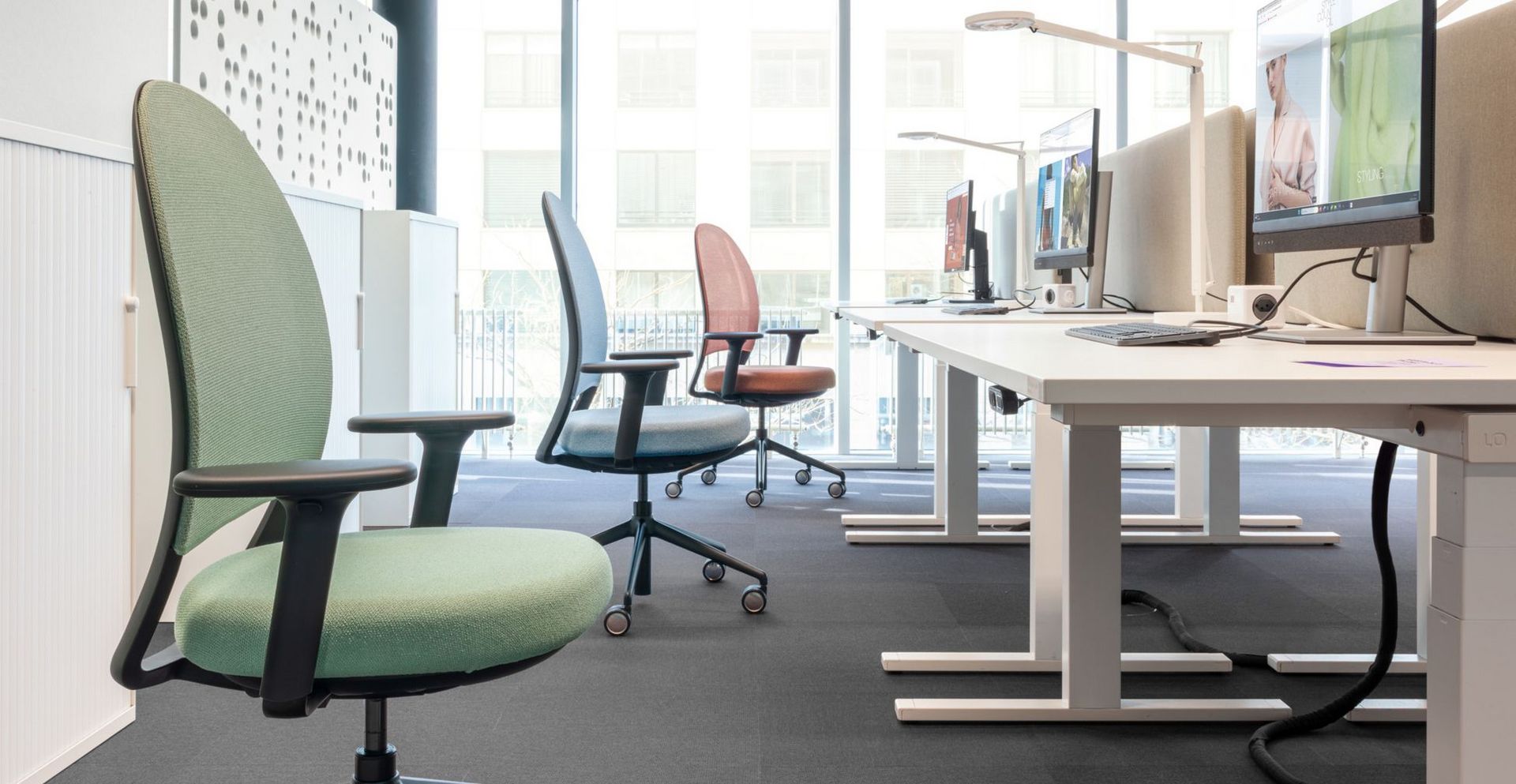 Drehstuhl Marva Net mit 3D-Gestrick EcoKnit