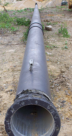 Flagpole from machinery trading