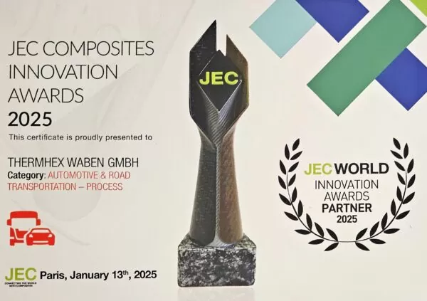 Urkunde JEC Innovation Award 2025