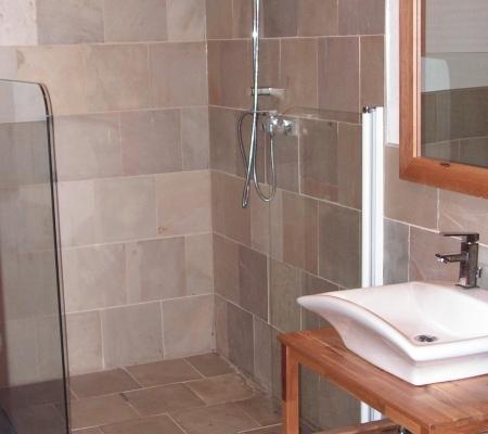Dusche aus Naturschiefer