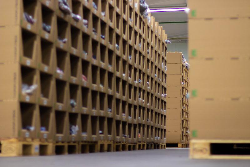 Flexibler Einsatz des Regalsystems im Lager