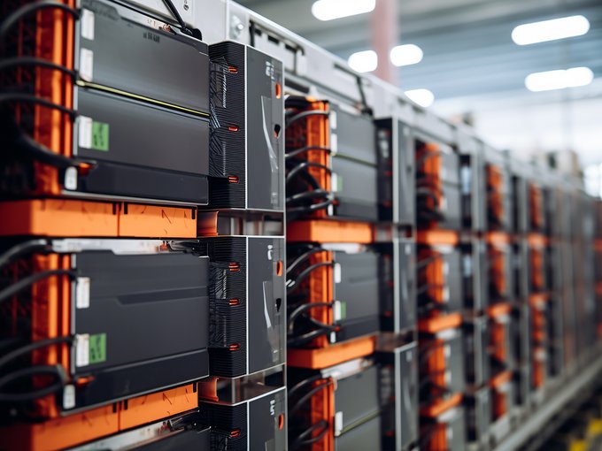 BESS battery racks at FAT & SAT