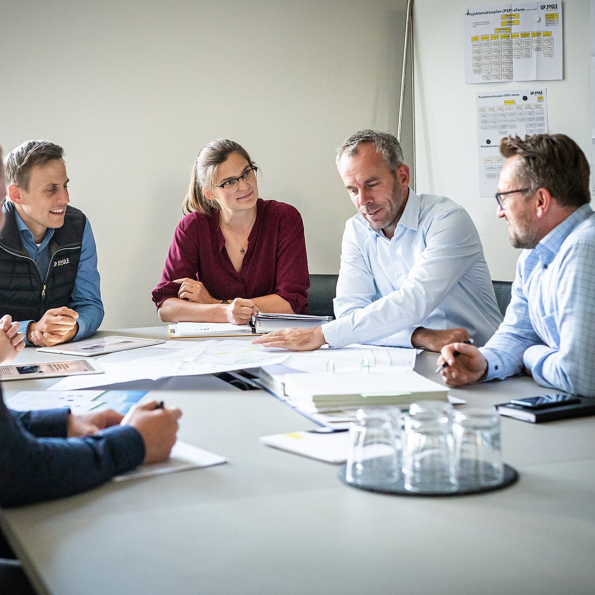 Planungsrunde des eFarm-Teams