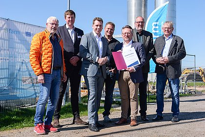 Förderbescheid des Landes Schleswig-Holstein am Standort Bosbüll