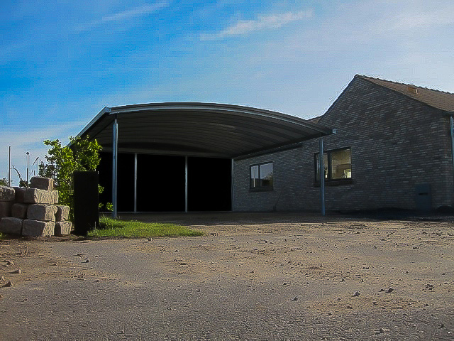 Carport mit Solardach
