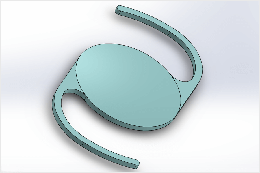 Intraokularlinse (3D-CAD-Modell)