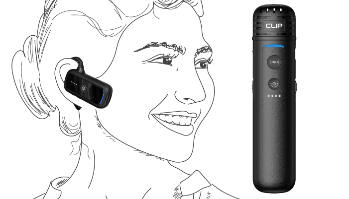 TOM-Audio CLIP® – kabellose Ohrclip-Personenführungsanlage