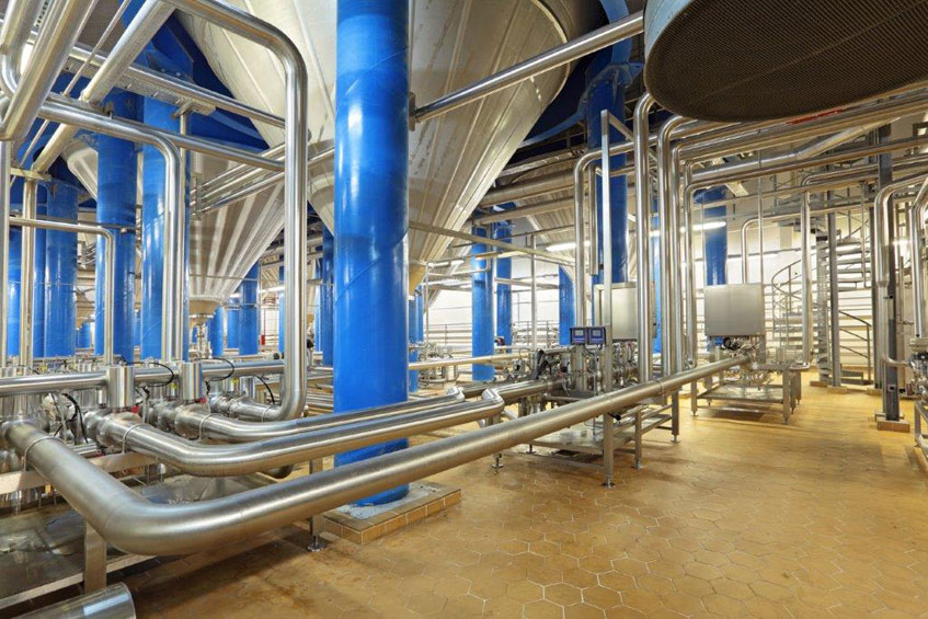Anlagenteile und Tanks für Brauereien
