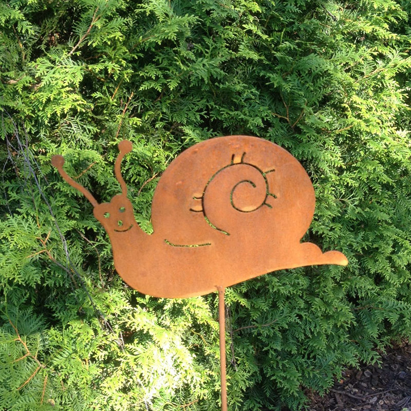 Edelrost-Figur Schnecke