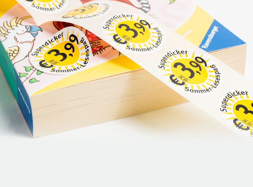Etiketten für Bücher und Spielzeug