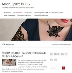 Plauener Lace and Embroidery in the Modespitze Blog