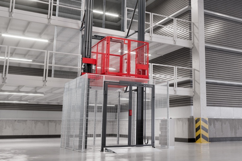 TWIN Lastenaufzug – 2 Hubsäulen, 1500 kg Nutzlast