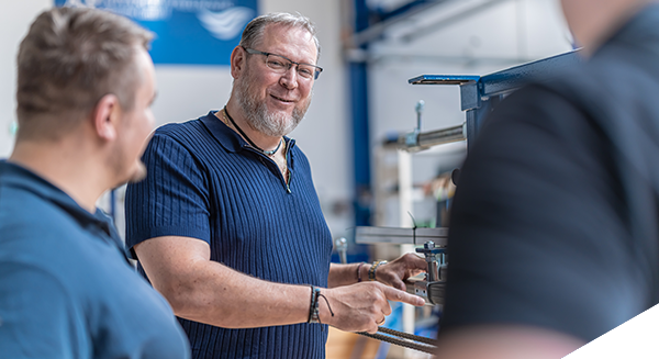 Produkterklärung am Bauteil