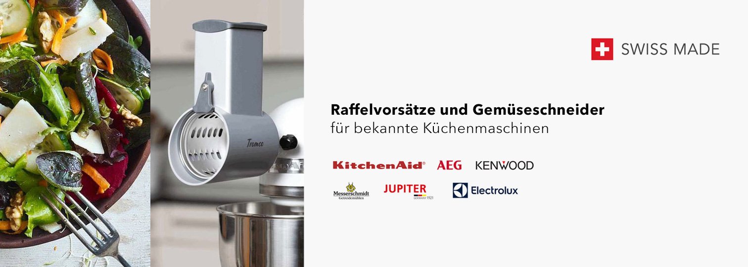 Gemüseschneider und Raffelvorsätze Tromco