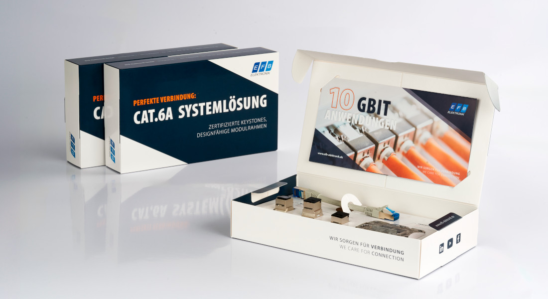 CAT.6A Systemlösung-Set mit Keystones