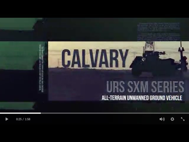 URS Labs – CALVARY UGV Launch bei der IDEX 2019
