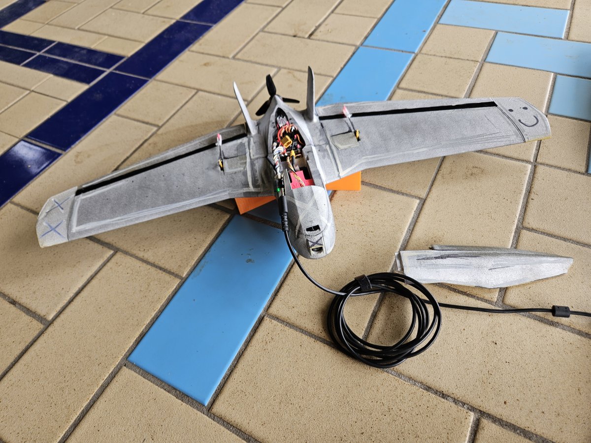 BANDIT-Prototyp mit installierter Elektronik bei der Systemintegration