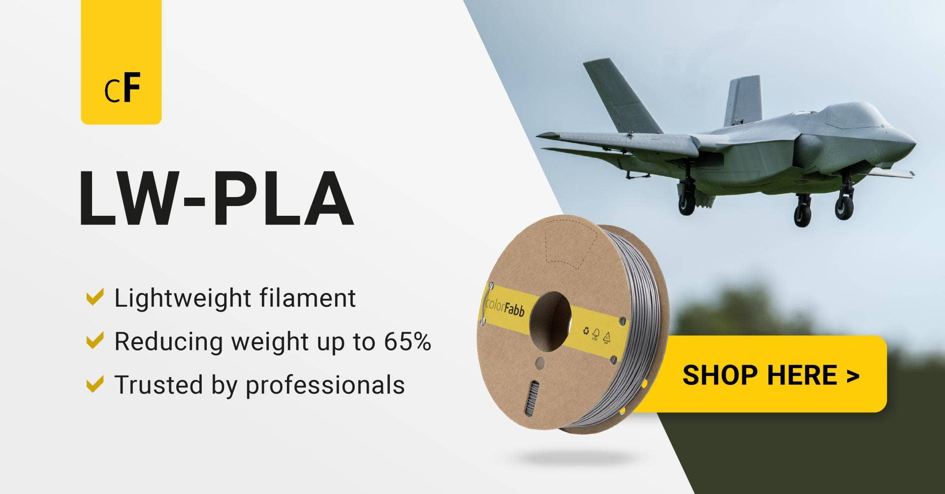 ColorFabb LW-PLA Leichtbau-Filament