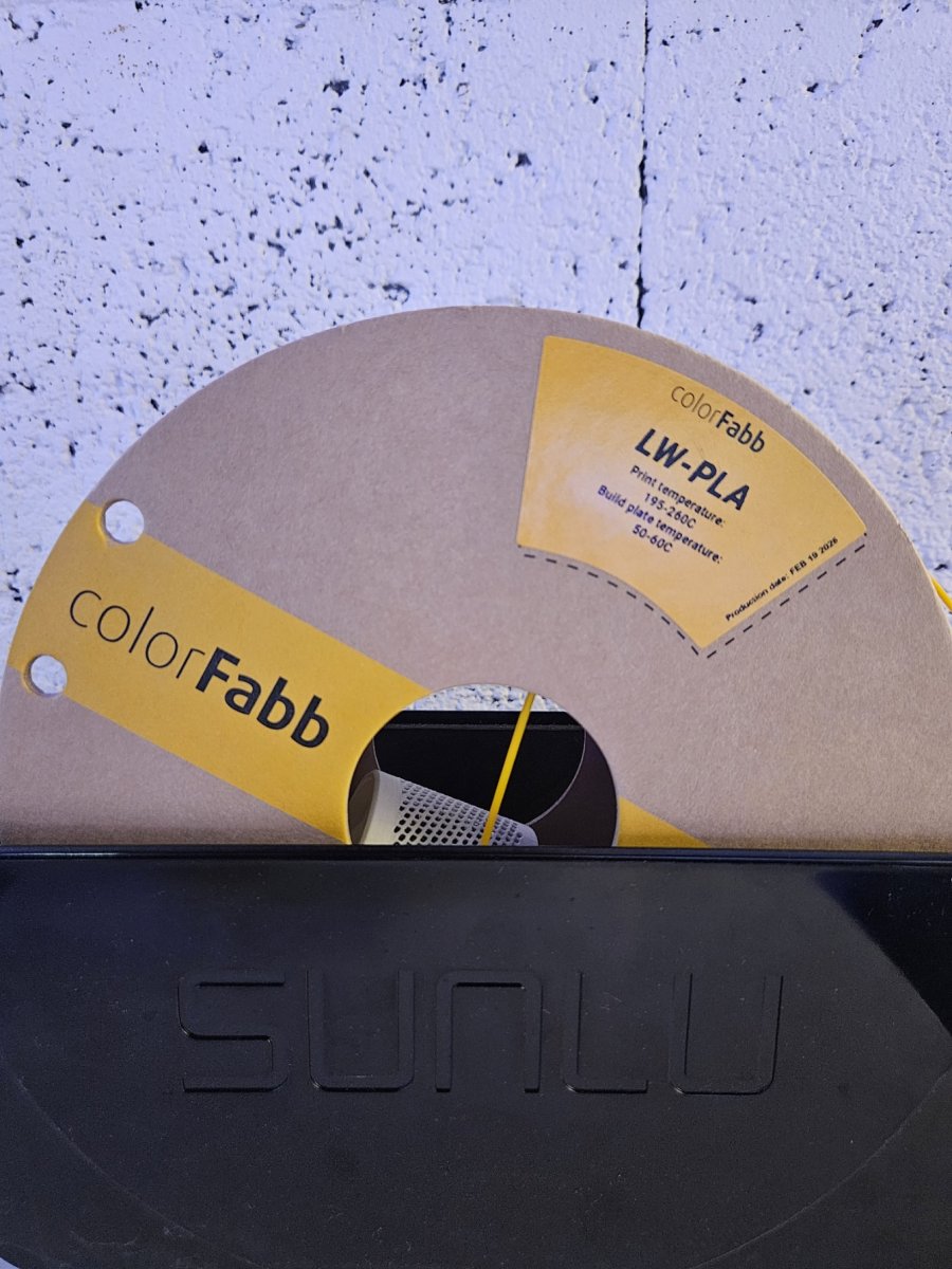 ColorFabb LW-PLA im Entwicklungsdrucker geladen