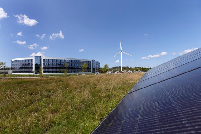Erneuerbare Energie am Hauptsitz Lynge