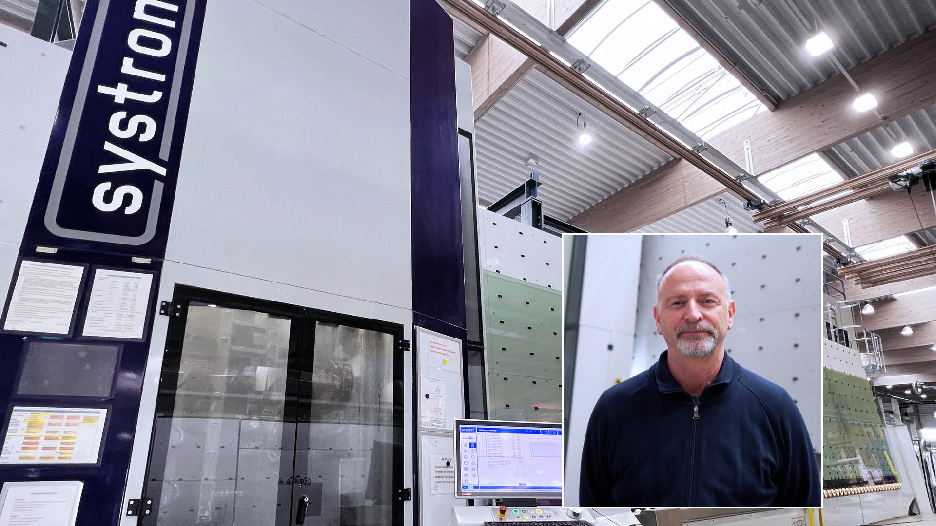 systron pro Kantenschleifanlage bei AGC Interpane Plattling